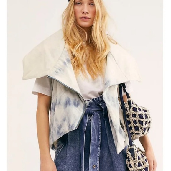 Free People Sherpa Lined Vest Size Small - Picture 1 of 16